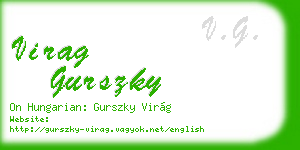 virag gurszky business card